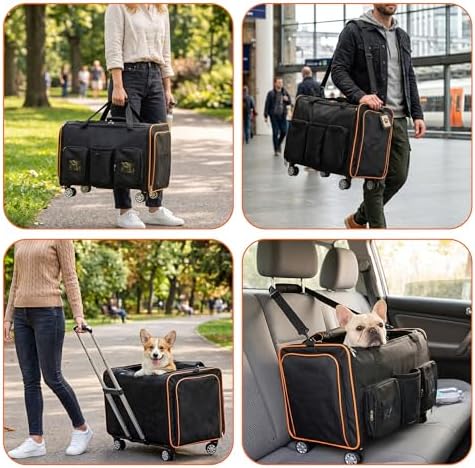2 in 1 Collapsible Travel Dog Crate - Image 2