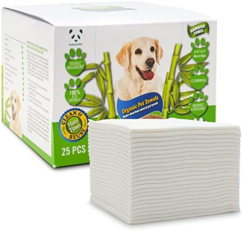 Bamboo Pet Towel 25 PCS by PANDAKLEEN