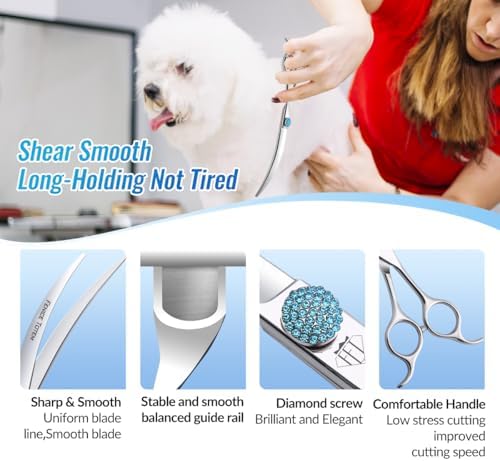 Fenice Professional Grooming Curved Shear: 45 Degree Super Curves Scissors - Image 5