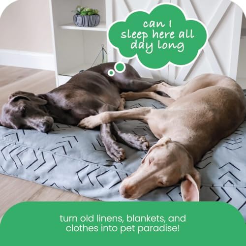 Molly Mutt Silver Gray Dog Bed Cover, Non-Toxic & 100% Cotton - Image 7