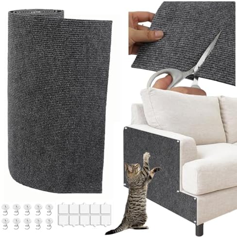 Cat Scratch Couch Furniture Protector, Trimmable Self-Adhesive Cat Scratch by YITMOYM