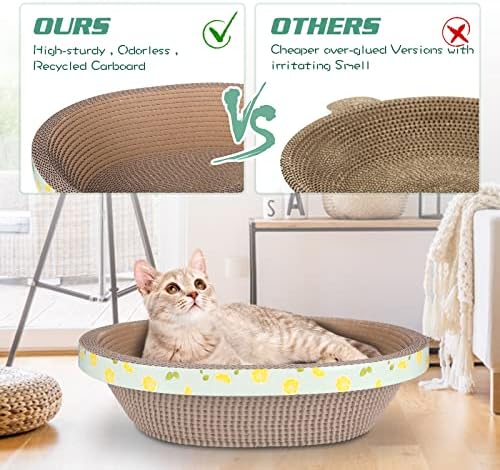 Oval Cat Cardboard Scratcher - Image 4