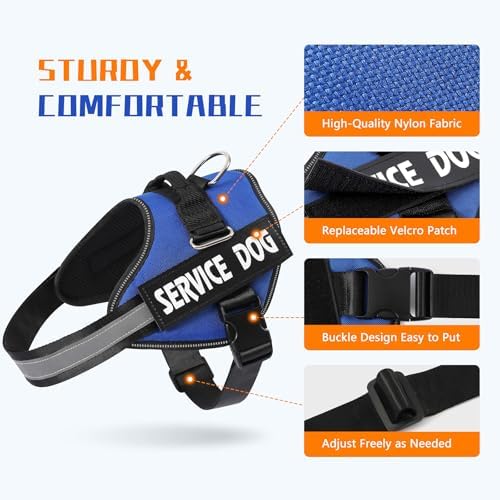 MUMUPET Service Dog Harness, No Pull & Reflective Pet Vest - Image 2