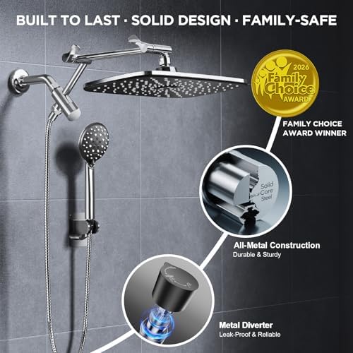 Veken 11.8" High Pressure Shower Head - Image 4