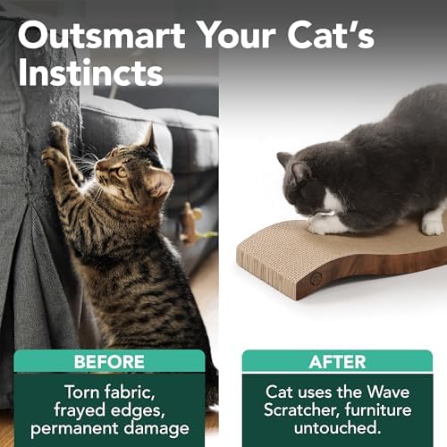 Reversible Wave Cat Scratcher for Indoor Cats - Image 3