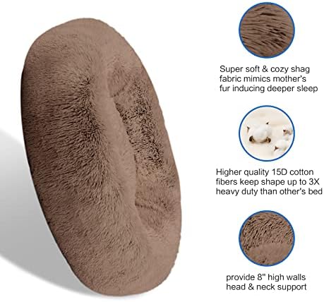 SAVFOX 23 inches Calming Donut Dog Bed - Image 4