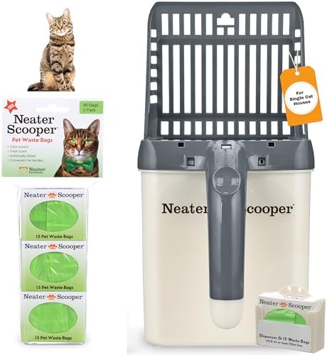Neater Pet Brands Neater Scooper Standard Litter Scoop, 60 Refill Bags – by NeaterPetBrands