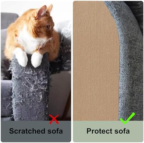 Cat Scratching Climbing Carpet Mat, Self-Adhesive Couch Furniture Protector - Image 3
