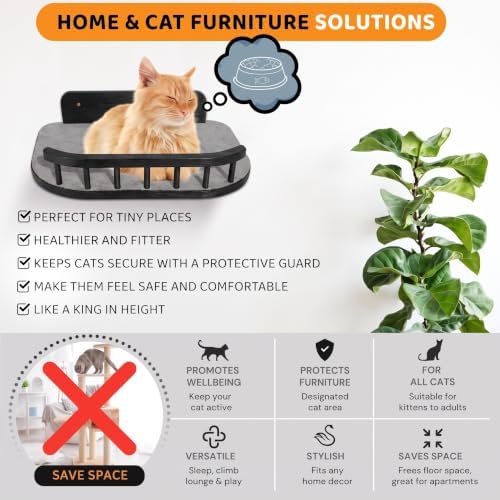 Cat Wall Shelves, Modern Cat Wall Furniture - Image 4