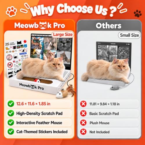 Cat Scratcher Laptop Cat Toy - Image 3