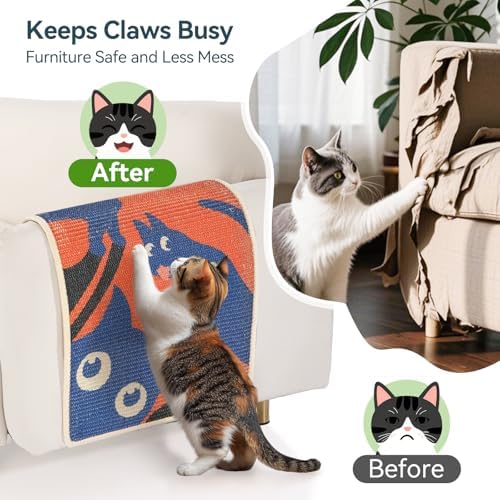 Sisal Cat Scratcher Mat Anti-Scratch Cat Scratching Pad - Image 6