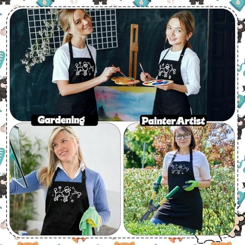 Dog Grooming Apron with 4 Pockets Grooming Apron - Image 7