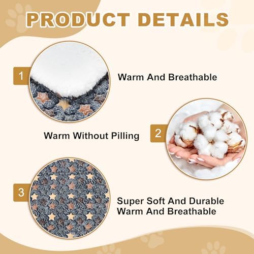 Dog Cat Bed Mat, Soft Coral Fleece Pet Cushion Pad - Image 3