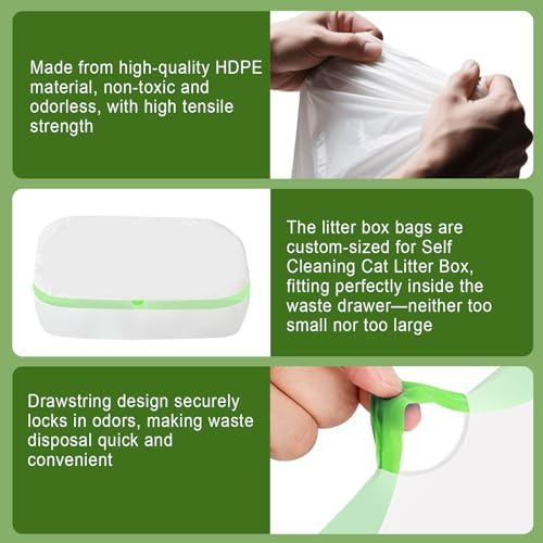 120 Count 26" x 11.8" Pre-separated Cat Litter Bags - Image 3