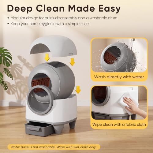 Greesum Enclosed Self-Cleaning Cat Litter Box - Image 5