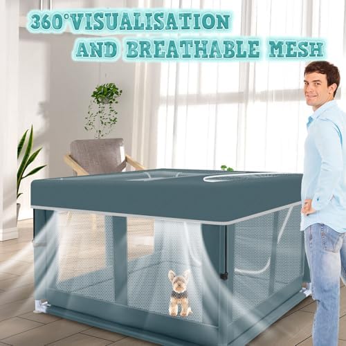 XVISHX 42x42 Inch Puppy Playpen - Image 6