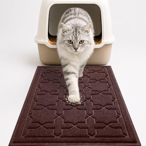Yimobra Cat Litter Mat, Waterproof Litter Trap Mat, Dark Coffee by Yimobra