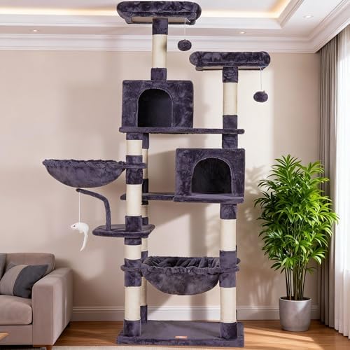 Heybly Cat Tree, 70 inches Tall Cat Tower - Image 2