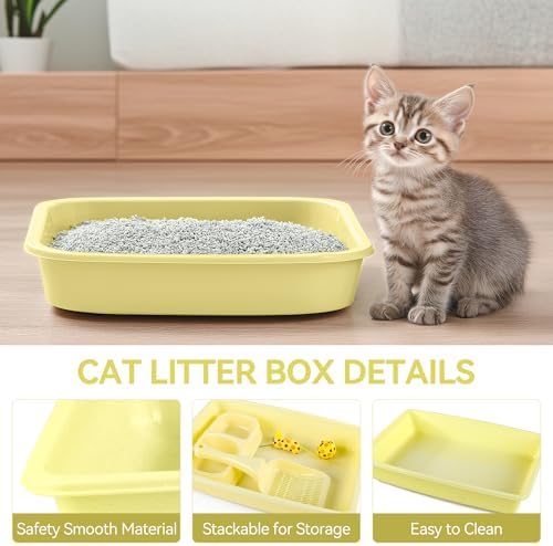 PAWISE Cat Litter Box Set, Small Kitten Starter Kit, Includes Litter Box - Image 4