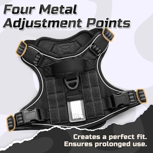 rabbitgoo Tactical Dog Harness for Large, No Pull Military Service Vest - Image 2