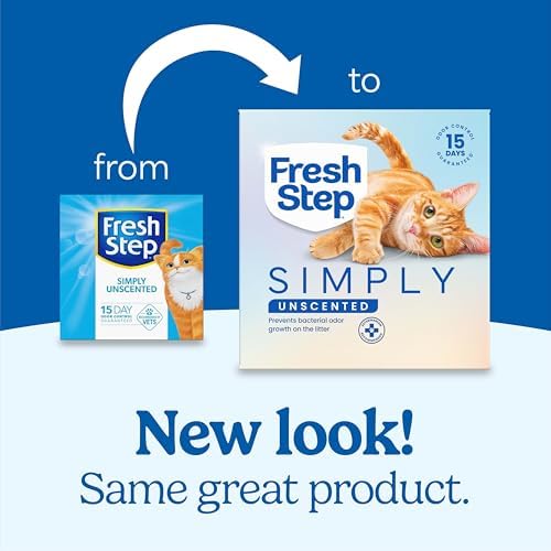 Fresh Step Simply Unscented Multi Cat Clumping Cat Litter, Low Dust, Odor - Image 2