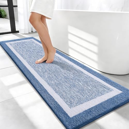 OLANLY Bathroom Runner Rugs 59x20, Extra Long Bath Mats by OLANLY