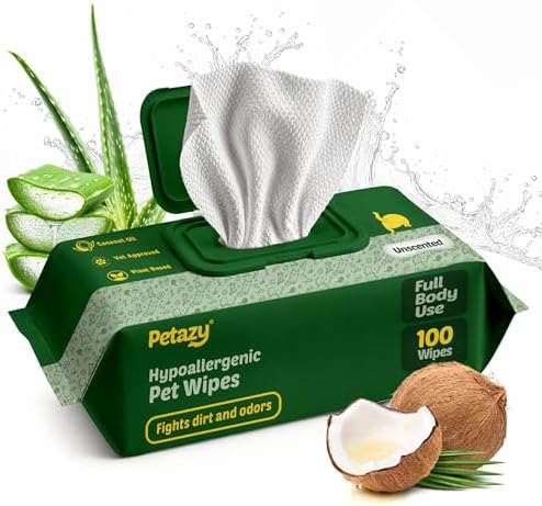 Petazy Pet Wipes for Dogs & Cats by Petazy
