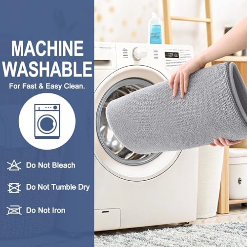 OLANLY Memory Foam Bathroom Runner Rug 59x20, Absorbent Long Bath Mat - Image 6
