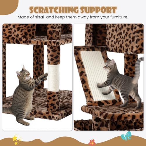 SHA CERLIN 81in Multi-Level Tall Cat Tree Tower - Image 7