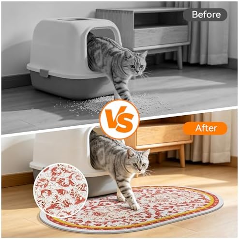 Cat Litter Mat, Waterproof & Urine-Proof Kitty Litters Catcher Mats, Keep Floor - Image 2