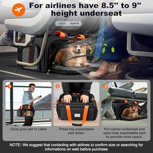 pidipiti 17x12.5x8.5 Soft-Sided pet Carrier, - Image 2