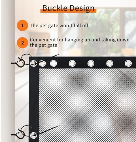 NWK 98’’ to 120’’Extra Wide Adjustable Pet Gate, 30’’ Tall - Image 4