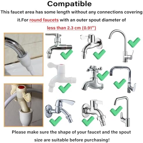 16.4FT Sink Spray Hose, Portable Rubber Sink Hose Sprayer - Image 4