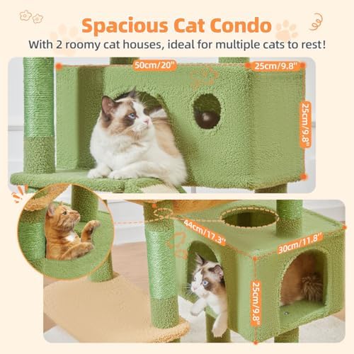 Taoqimiao Cactus Cat Tree, 71 in Extra Large Cat Tower - Image 4
