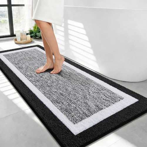 OLANLY Bathroom Runner Rugs 44x24, Long Bath Mats by OLANLY