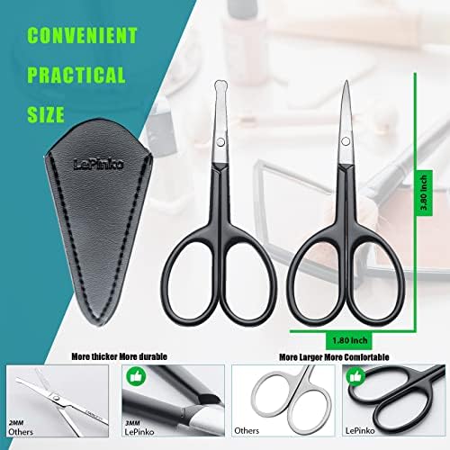 LePinko Facial Hair Small Grooming Scissors - Image 4