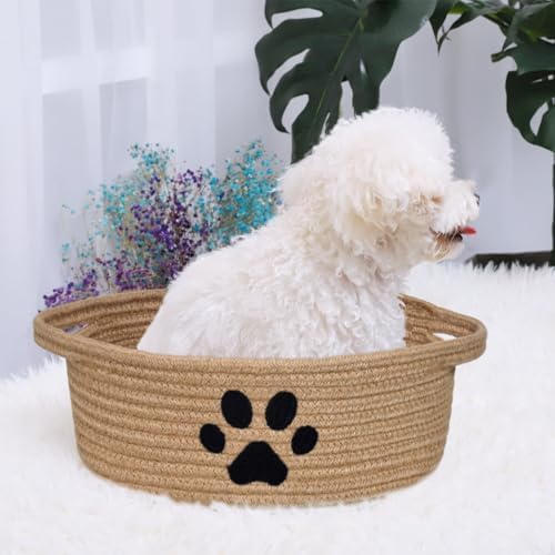 Small Woven Dog Toy Basket - Image 5