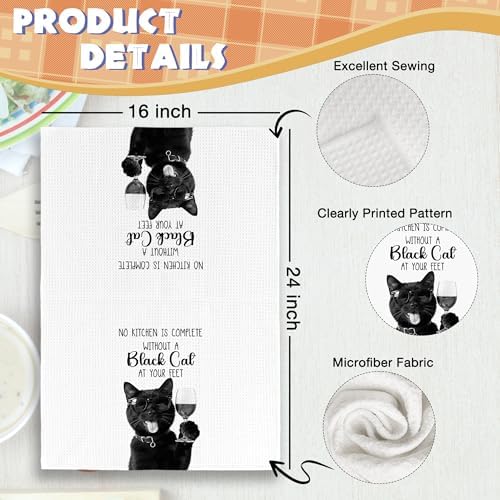 Cat Kitchen Towels Decor Set of 2 - Image 6