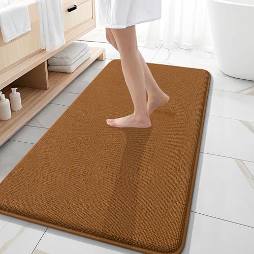 OLANLY Memory Foam Bathroom Runner Rugs 47x20, Absorbent Long Mat by OLANLY