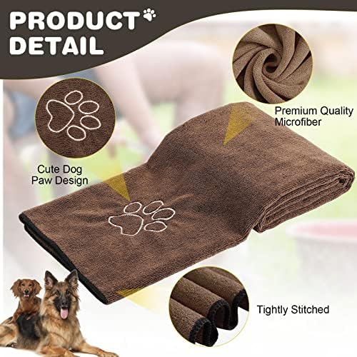 Chumia 4 Pcs Dog Towels for Drying, 30 x 50 Inch - Image 3