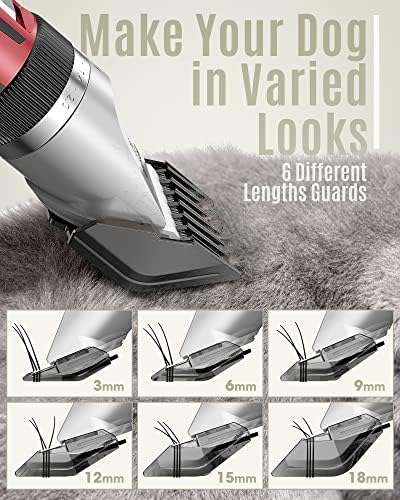 oneisall Dog Clippers Low Noise Grooming Kit - Image 5
