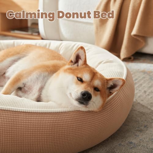33 inch Soft Touch Fleece Donut Dog Bed - Image 2