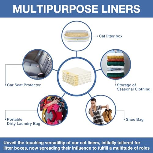 Simply Seniors Cat Litter Box Liners 30 Extra Large Scratch-Resistant Bags - Image 4