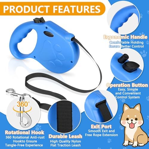 Retractable Dog Leash, 16ft Dog Walking Leash - Image 3