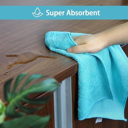 HOMEXCEL 200PK Microfiber Cleaning Cloth, Cleaning Rag - Image 4