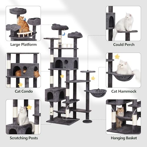 Meecal Cat Tree, 79in Large Tower - Image 2