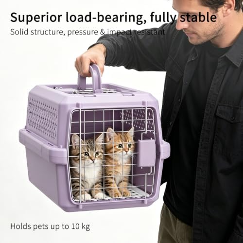 RIZZARI Crate Small Animal Carrier: Secure Lock Ventilated Shell Design - Image 3