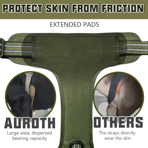 AUROTH Dog Harness for Small Medium Dogs, Tactical No Pull Dog Vest - Image 4