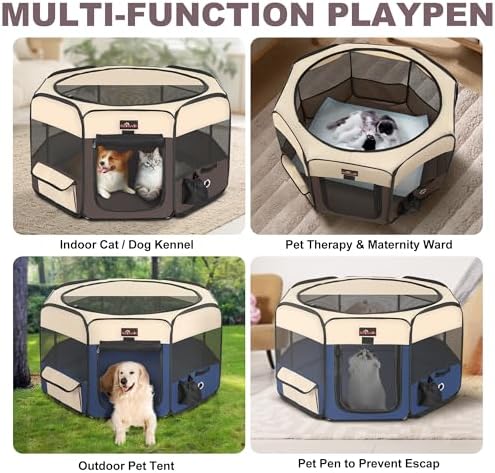 Aivituvin Dog Playpen, Foldable Pet Play Pens - Image 6
