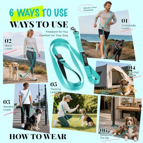 Hands Free Dog Leash, 5.9-8.2ft Multifunctional Crossbody Rope - Image 6